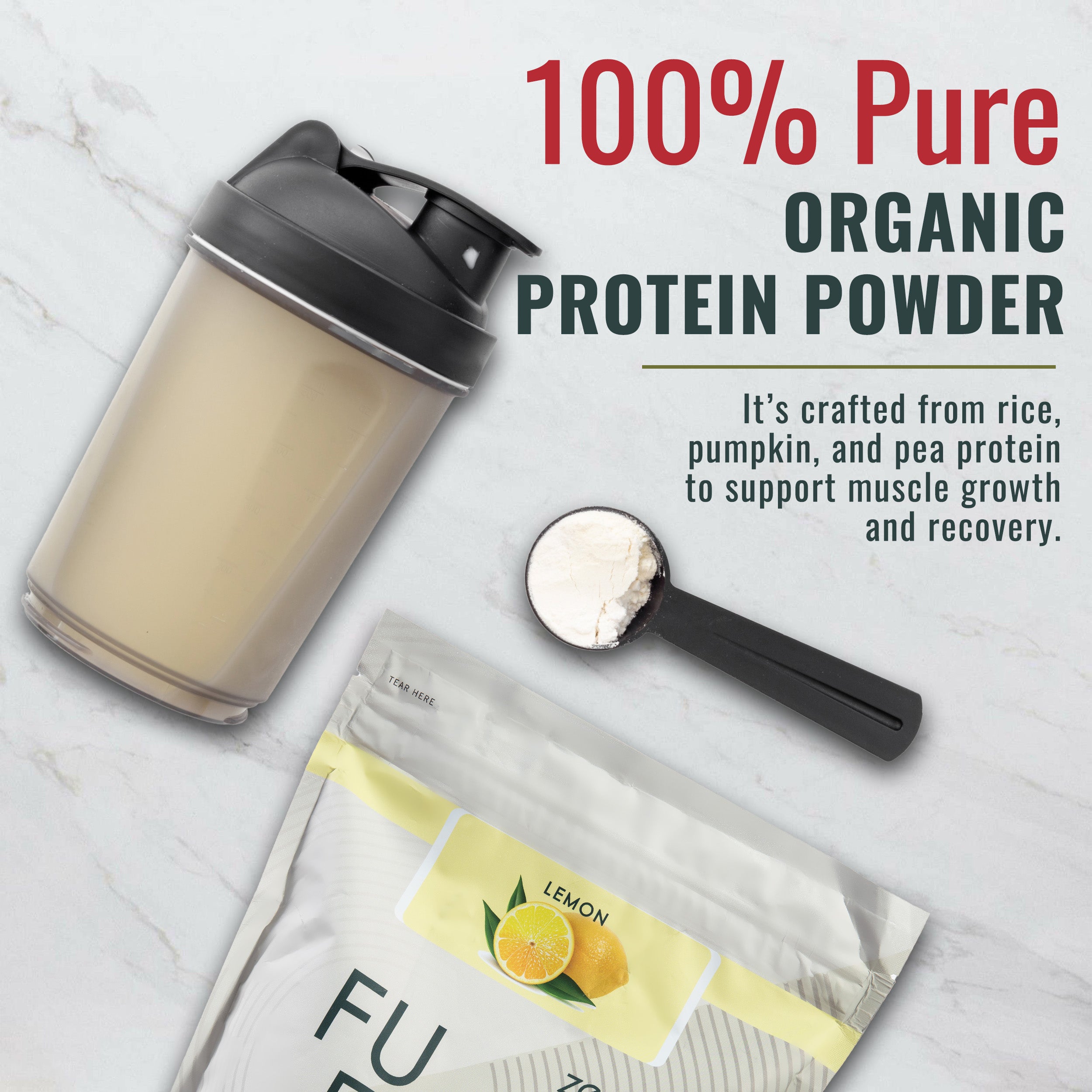 Vegan Protein Powder-Lemon